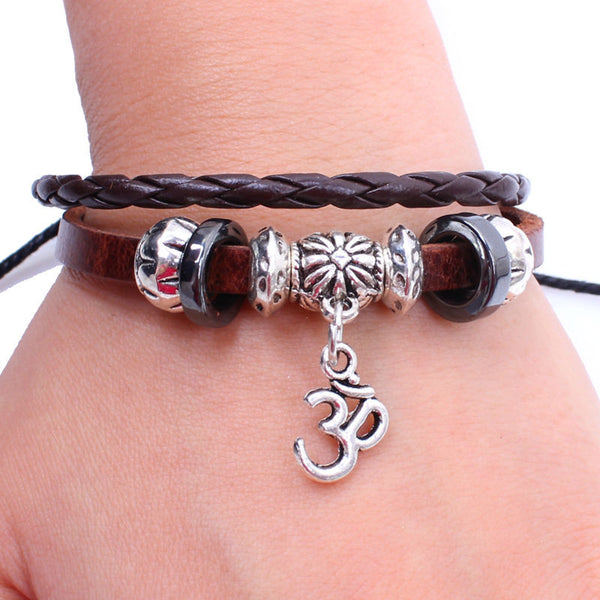 BA052 Genuine Leather Charm Wrap